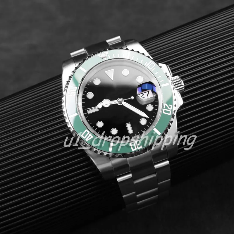 CPS mens automatic mechanical Movement ceramics watches 41mm full stainless steel Gliding clasp Swimming wristwatches sapphire lum200s