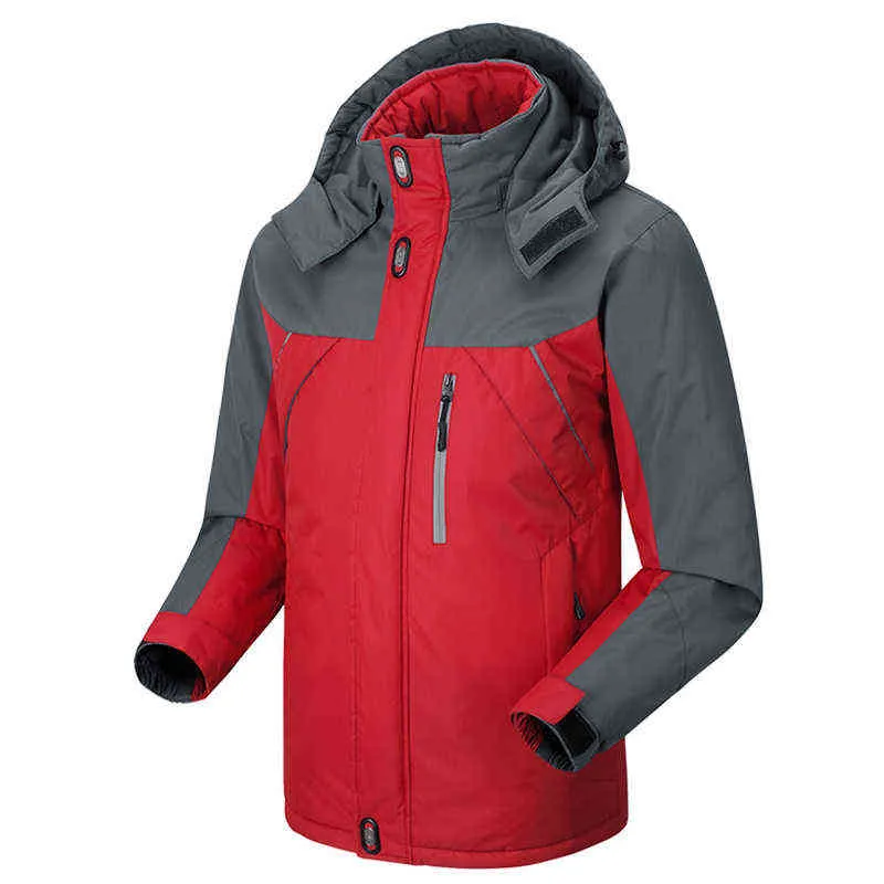 Hiver Couple salopette chaude Sports de plein air randonnée pêche Camping vestes décontracté à capuche manteau ample L220706