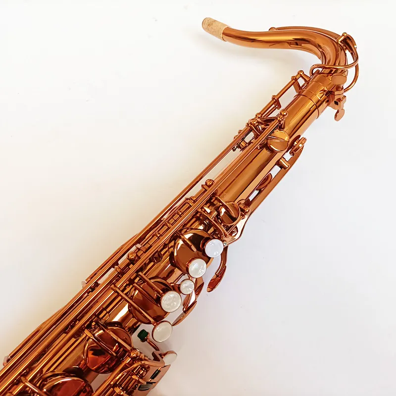 Klassiker mark6 Tenor Saxophon Hochwertiges Messing Kaffee Gold Holzblasse Instrumentenschale Tenorsaxophon mit Accessoires