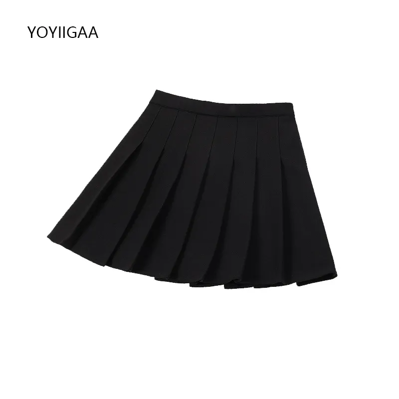 Letnia wysoka talia kobiety plisowane spódnica streetwear preppy styl mini moda słodkie damie dziewczyny tańczyć krótkie spódnice 220618