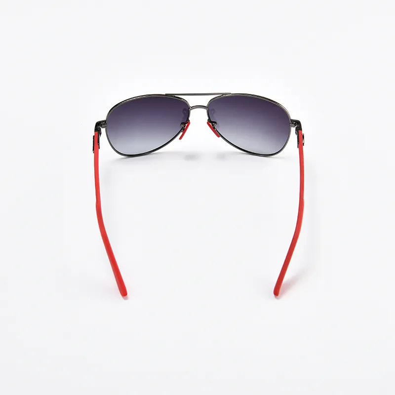 Lunettes de soleil polarisées Vintage en aluminium, lunettes de soleil pilotes classiques, nuances de lentilles de revêtement pour hommes et femmes, ensemble complet de Box255A