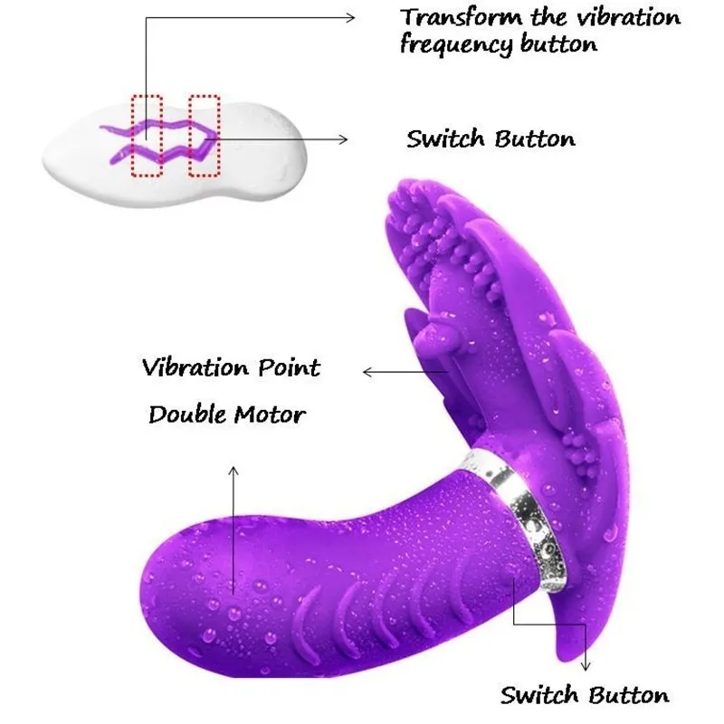 Drahtlose Fernbedienung Tragen Unsichtbarer Vibrator Damen sexy Spielzeug Stimulierende Klitoris Vagina Simulation Penis Masturbation Spielzeug