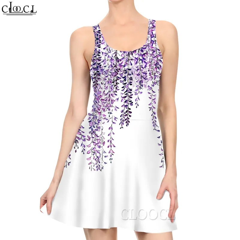 Femmes robe rétro motif 3D imprimé Mini robe pour la mode femme sans manches genou longueur robe élégante Vintage robes 220616
