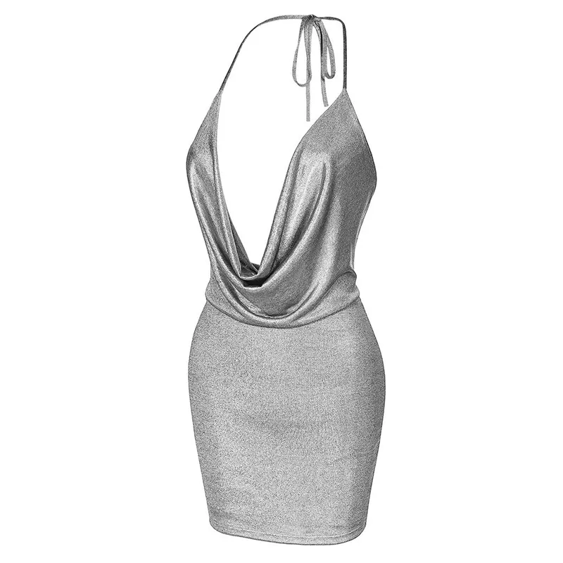 Nachtclub frauen Temperament Sling mit Kleid Schlank Tiefem V-ausschnitt Ärmellose Tasche Hüfte Boden Solide Sexy Kleider rave kleidung 220521