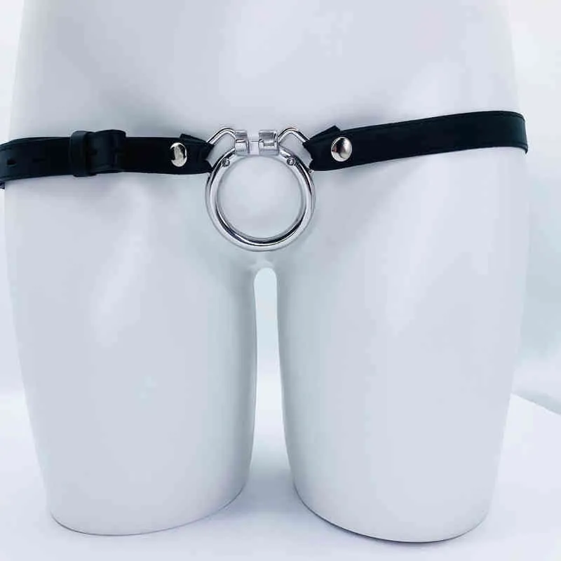 NXY dispositif de chasteté Frrk cd général nos produits portent ceinture pantalons en cuir accessoires anneau à pression Arc acier inoxydable 0416