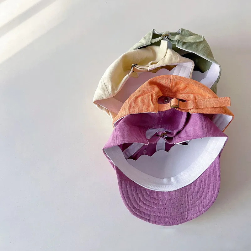 Wiosenne letnie czapki baseballowe Wzorka litera dzieci Sun Hat Fashion Dzieci Dziewczyny Dziewczyny szczytowe czapki 220802