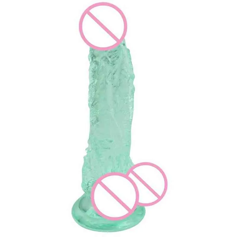 Nxy Dildos Sucker Crystal Penis Soft Small Jj Male and Female Masturbation Inverted Mold 0316