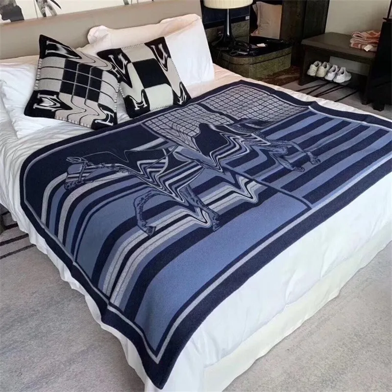 16 designs carta cobertor de caxemira de lã 135x170cm cachecol xale grosso lã macia quente xadrez sofá cama decoração ar condicionado po2972
