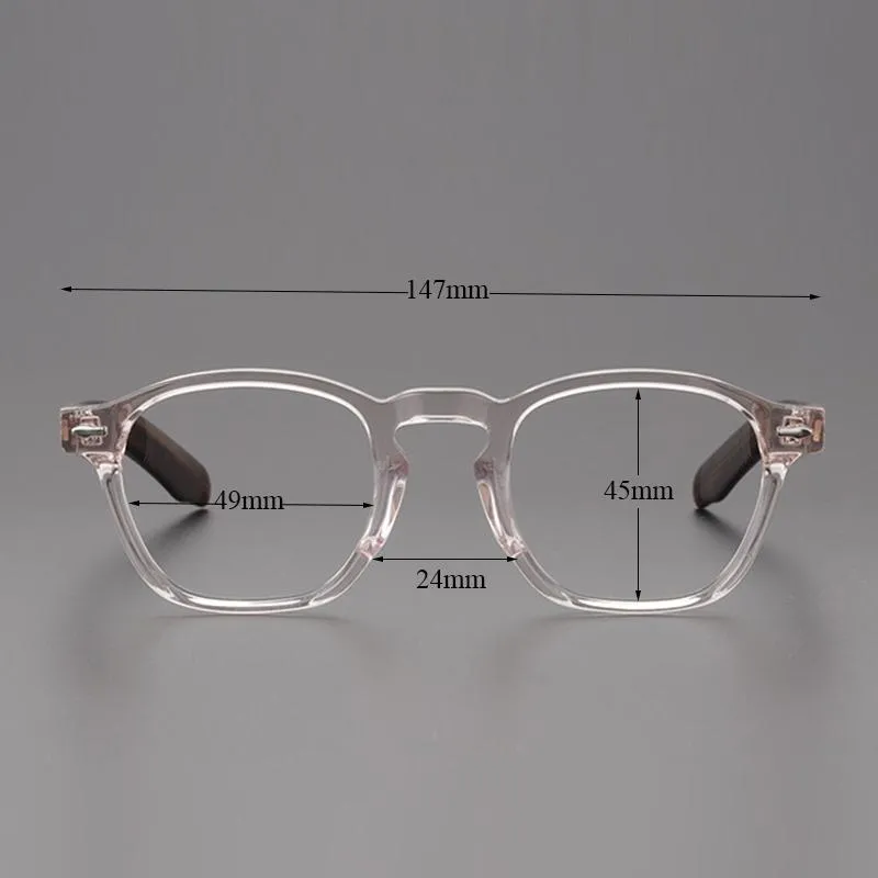 Moda óculos de sol quadros jacqus vintage óculos ópticos para homem zephirin série feito à mão no japão tartaruga acetato miopia eyegla278f