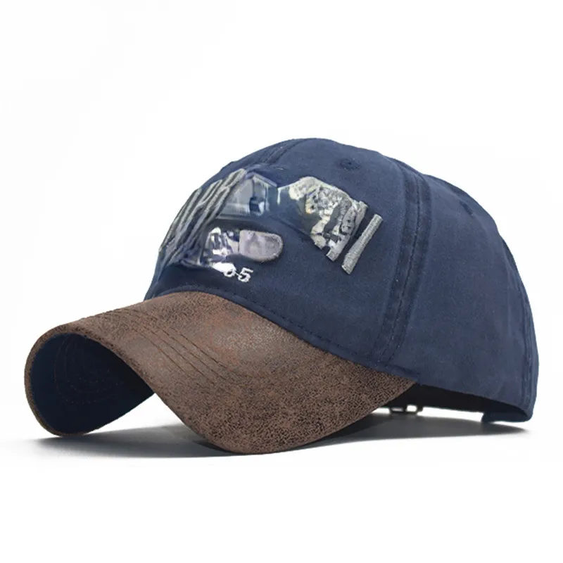 Nowe litery Baseball Hat 3D PU Trójwymiarowe czapki kulkowe