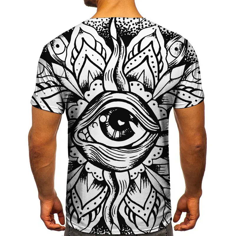 Zomer 3D -printen t -shirt creatieve verbeelding mans korte mouwen trendy herenkleding entleman stijl ontwerp casual t -shirt top 220607