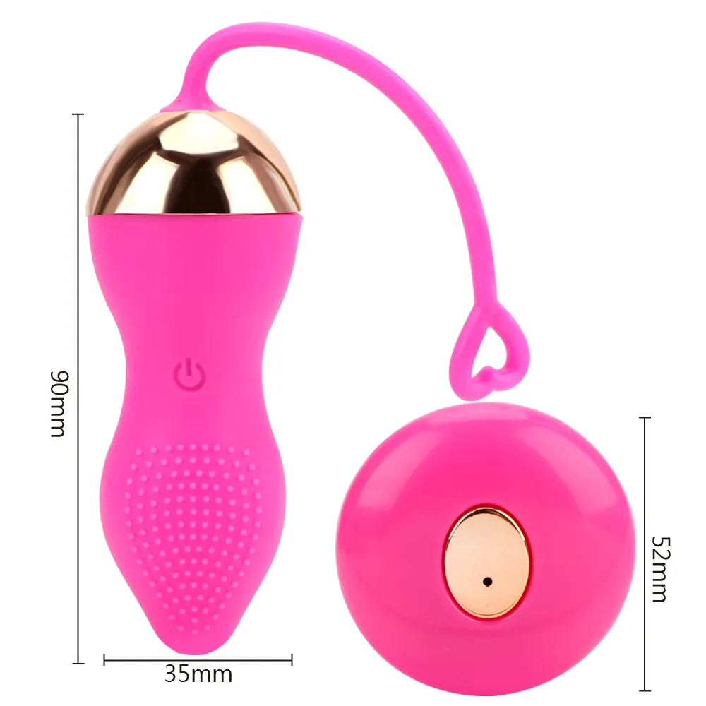 Olo fjärrkontroll vibrerande ägg vaginal tight träning boll vibratorer sexiga leksaker för kvinnor g-spot massage kegel bollar