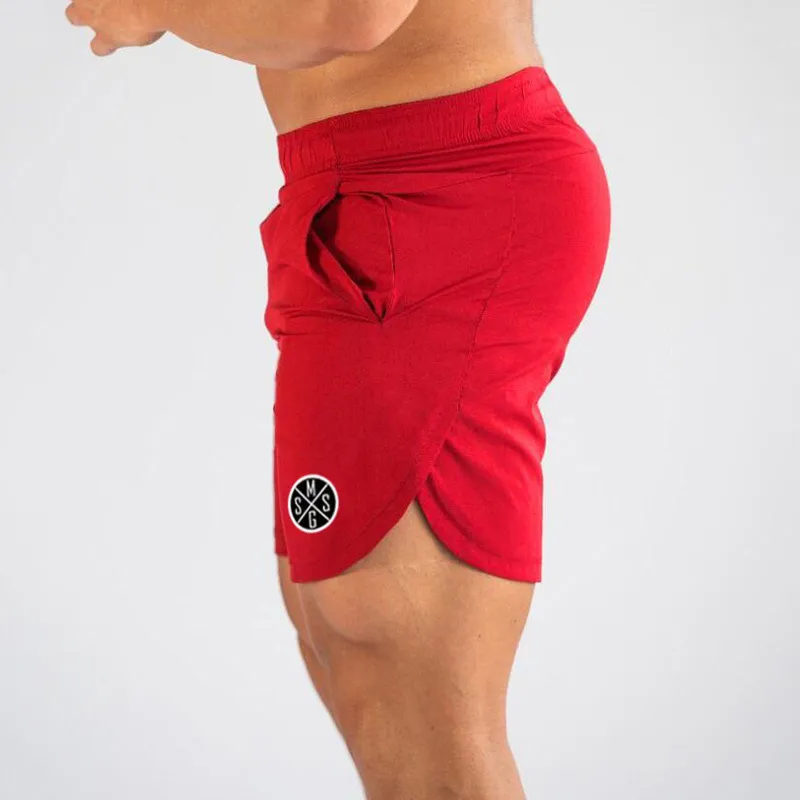 MuscleGuys shorts shorts de praia sexy bermudas use mar masculino curto ginástica rápida joggers de moletom de moletom fitness 220722