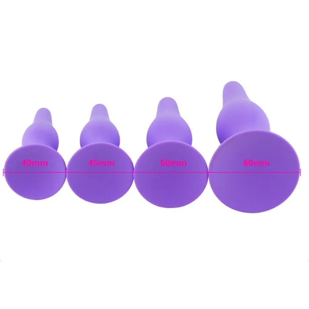 BESTCO Silicone Anal Plug Ventouse 4 Tailles Cul Énorme Perles Masturbation Gros Cul Masseur Adulte Eexotique Sexy Jouets pour femmes hommes