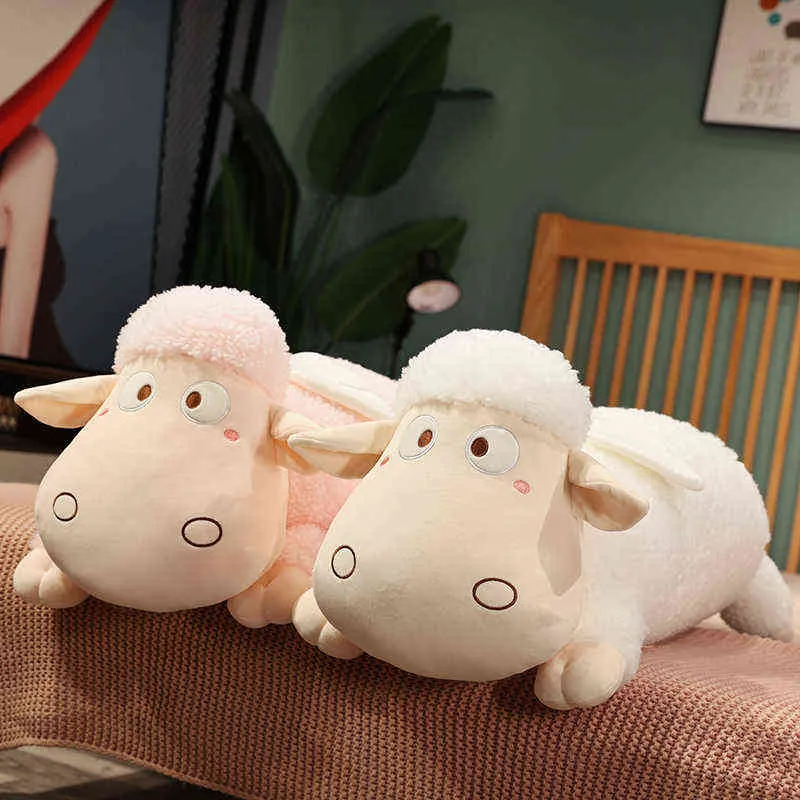 Stuffed Farm Sheep Lamb Cuddle Cushion Plush Unique Soft Angel Wings Aniamls Ornamental Hhg Sleeping For kids J220704