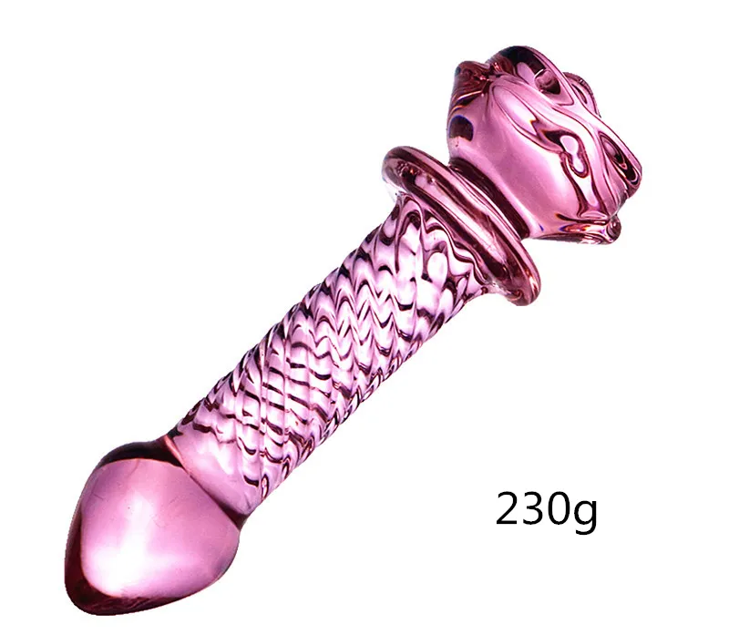 Gode anal dilatateur rose rouge, 3 styles, perles, plug anal en verre, jouets sexy, plug anal sexy pour hommes, toy2665068