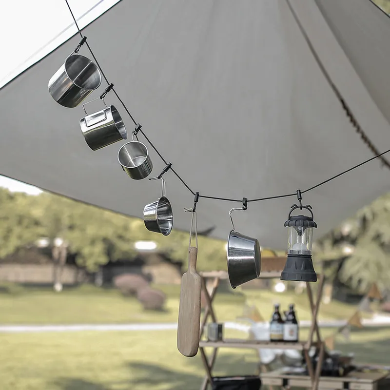5m hängande rep campingtillbehör Multifunktionskläder justerbar anti-slip taket hängande rep utomhusverktyg 0622