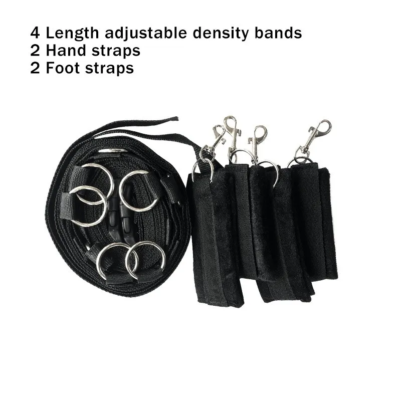 8 pièces/ensemble érotique fétiche retenue Bandage sexy jouets pour Couples ceinture réglable menottes BDSM produits Kits