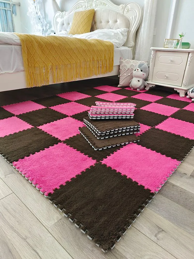 Carpets Carpet Bedroom Wind And Dirt-resistant Whole Shop Girl Room Korean Style Splicing Floor Mat Foam Household266C