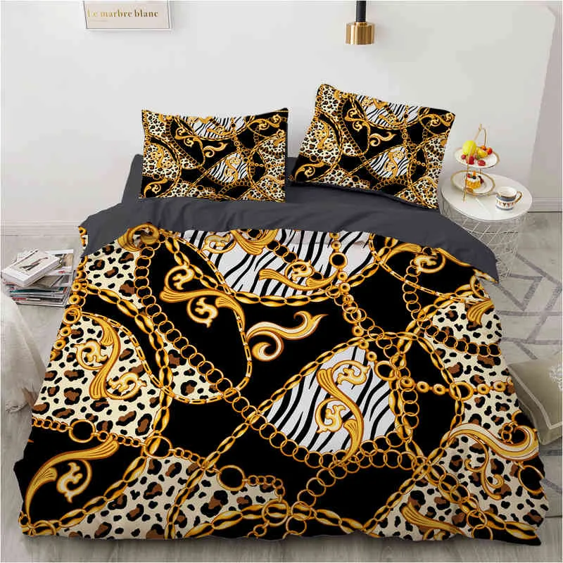 Роскошные 3D -постельные принадлежности набор Европы королева короля двойной одеяло в одеяло удобное одеяло/стеганое одеяло бледно -коричневое