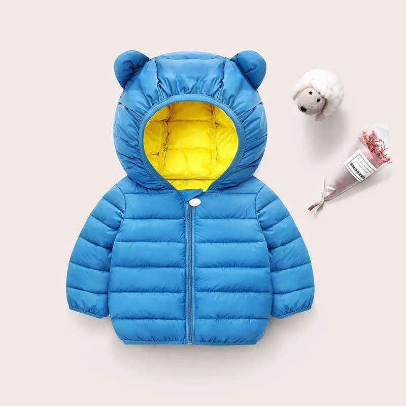 Kids Cotton Coat Clothes Thickened Down 2022 Girls Baby Children Winter Warm Jacket Zipper Hooded Costume Toddlerboys Runaway J220718