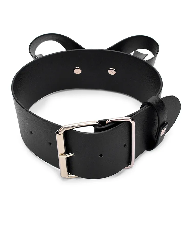 Esclave En Cuir Bondage Cou Collier sexy Bdsm Colliers Noeud Papillon En Forme De Coeur Tour De Cou Fétiche Jouets Pour Femme Couples Adulte Sm Produits