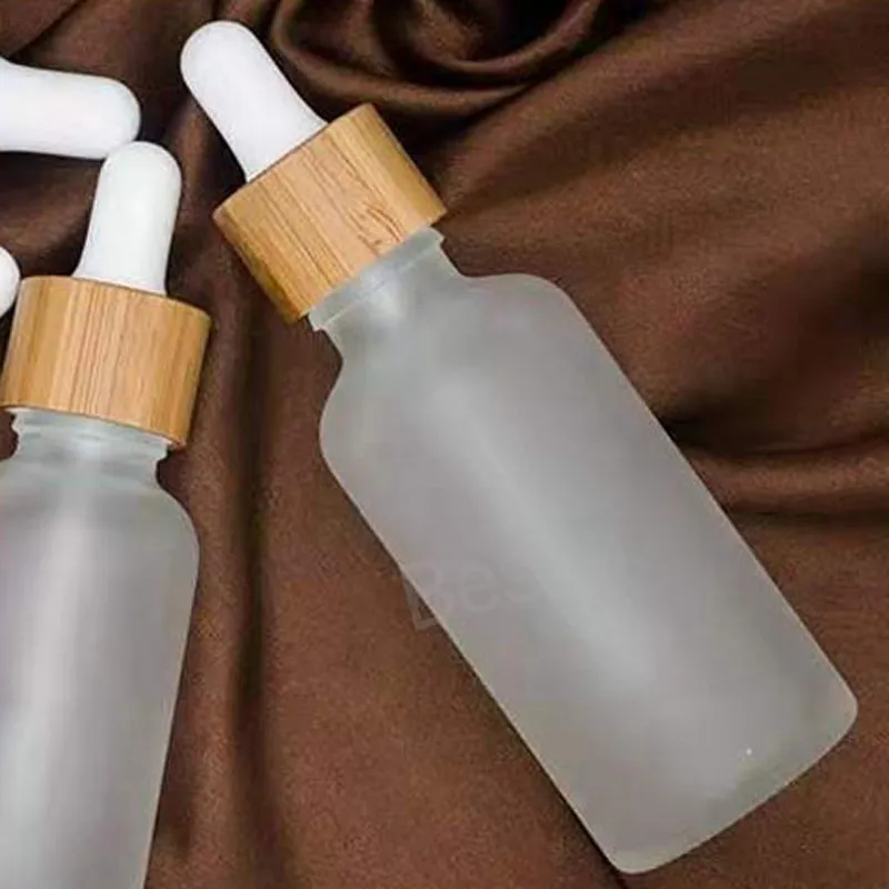 5 ml 10 ml Leere Tropfflaschen für ätherische Öle Peeling-Glasflaschen Holzdeckel Parfümflasche Reise Tragbarer Kosmetikbehälter BH6583 TYJ