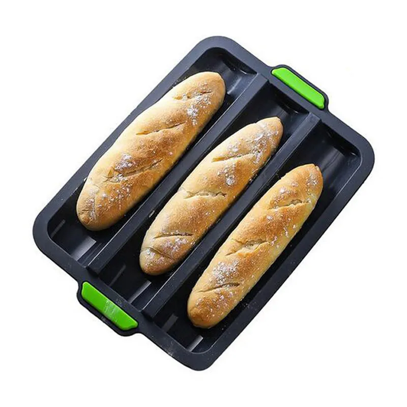 Meibum Silicone Molds Toast Bread Pan Brownie Dessert Madeleine Cake Moulds Baguette Baking Tools Muffin Pastry Kitchen Bakeware 220601
