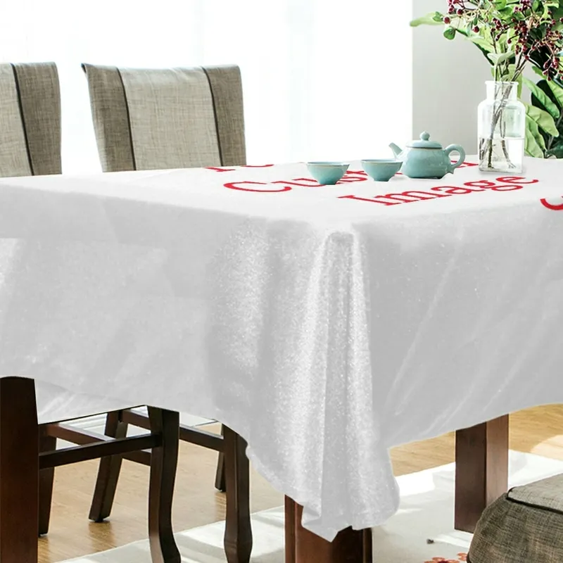 Personalized Custom Rectangular cloth Waterproof Heat Resistant Dining Cover Wedding Party Table Cloth Home Decor 220704