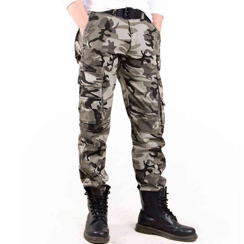 Камуфляжные военные повседневные брюки Мужчины весна летние карандаш гарем комфортно S камуфляж Joggers четыре сезона J220629
