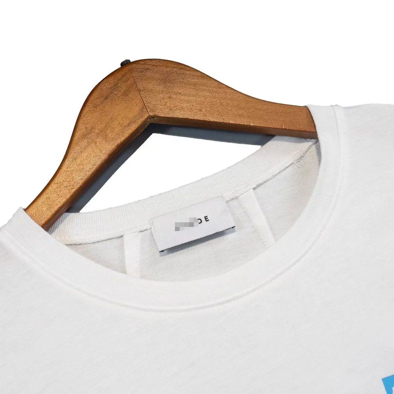 Camiseta masculina de grife verão 2022 manga curta cigarreira matriz quadrada cor abstrata impressão túnel solto casual .