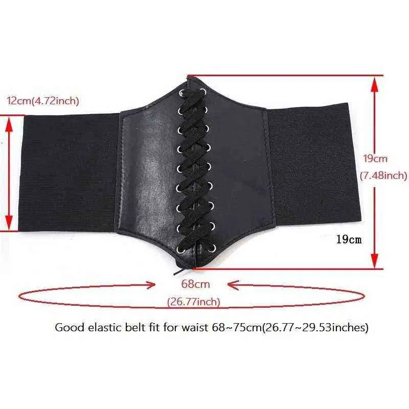 Taille und Bauch Shapewear Damen Vintage Gothic Steampunk Korsett Top Body Shaper Schnalle Breitband Gürtel Unterbrust Zubehör 0719