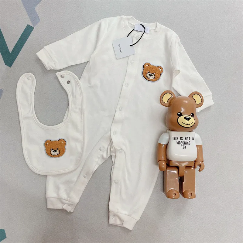 Luxury Designer Brand Baby Rompers Spring born Clothes for Girls Boys Long Sleeve Ropa Bebe Jumpsuit Clothing Boy Kids Outfit 220518