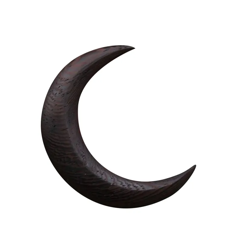 Cañada de luna tallada a mano cabello luna de luna Barrettes de madera de madera Herramienta de peinado para el peinado para el uso diario de eventos formales