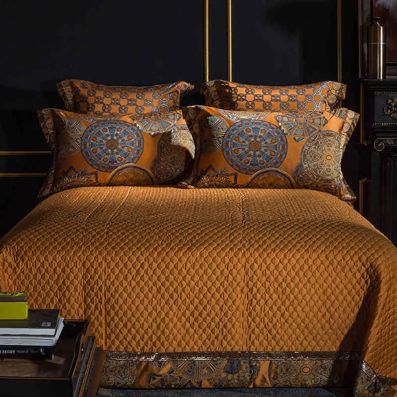 Luxus goldener Silber Satin Baumwoll Bettwäsche Set 104x90in Übergroße US -Königin King Doona Bettdeck