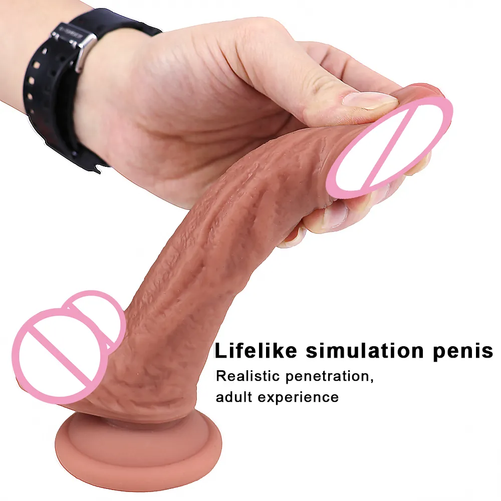 Gode femme pour femme masturbateurs pénis en Silicone artificiel avec ventouse Plug Anal jouets érotiques sexy pour débutant