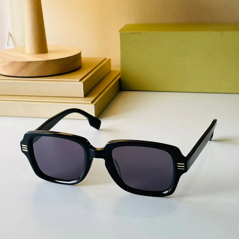 Classic Plaid 4349 Retro Mens Solglasögon Womens Designer Logo Detail Rectangular Frame Sun Glasses Top High Quality Trendy Famous 223o
