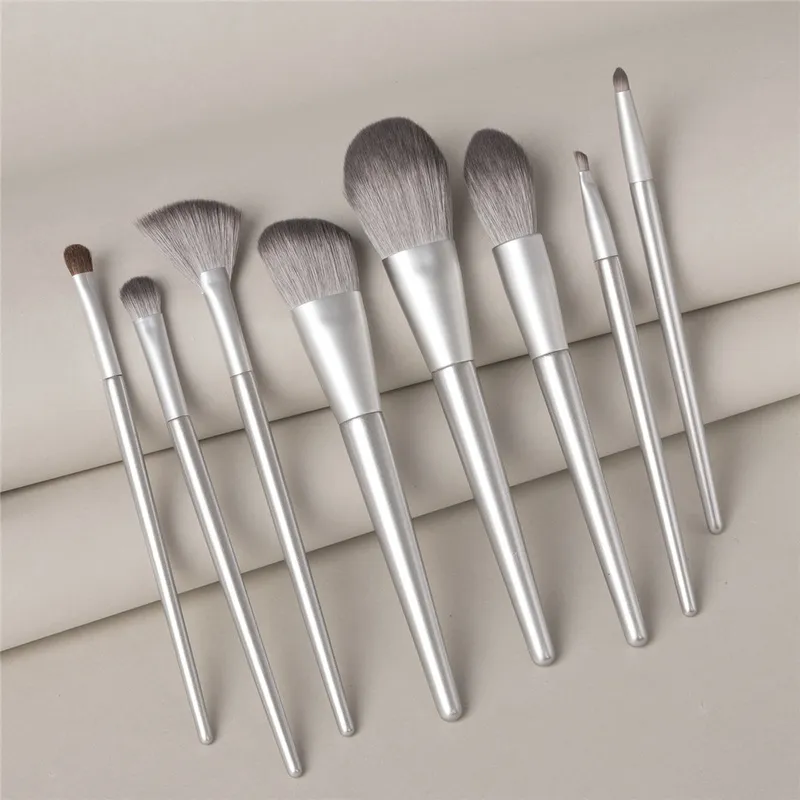 FLD 8st Makeup Brushes Set Professional Premium Synthetic Foundation Eye Shadow Eyebrow Blending Concealer Cosmetic Brush Tool 220722