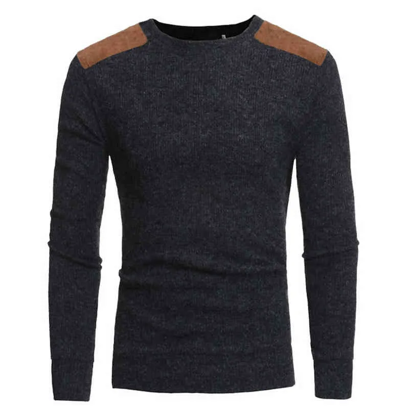 Männer Winter Warme Gestrickte Marke Pullover Casual Pullover O Neck Long Sleeves Top Kleidung Schlank Drop Shipping Pullover L220730