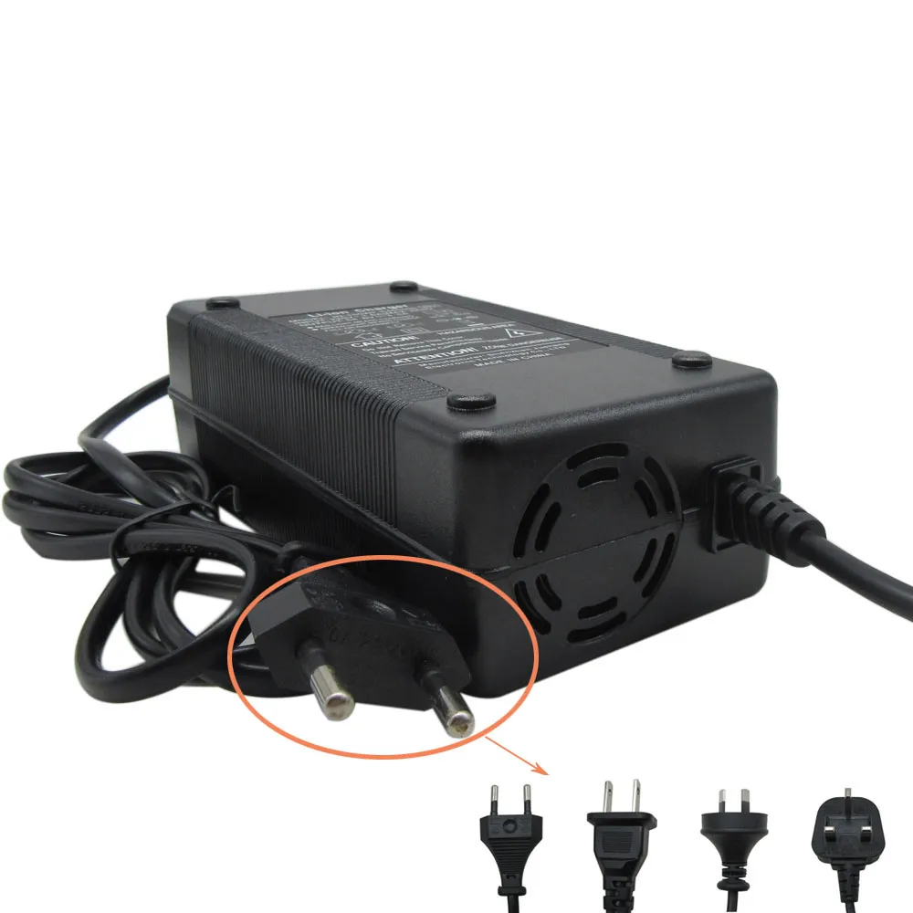 Chargeur de batterie au Lithium pour vélo électrique 546V 3a, connecteur femelle GX16 à 3 broches pour Scooter Li-ion 48V XLR à 3 prises Charger8571167