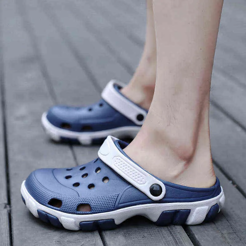 Zapatos de playa 2022, zapatos de playa con suela gruesa antideslizante para hombres de verano, sandalias a la deriva