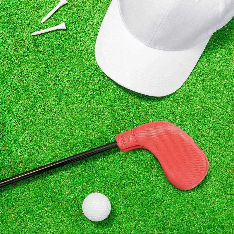 ポータブルゴルフヘッドカバーユニバーサルTPEゴルフクラブアイアンヘッドカバープロテクター実用的なゴルフアクセサリー男性向けギフト0704116869
