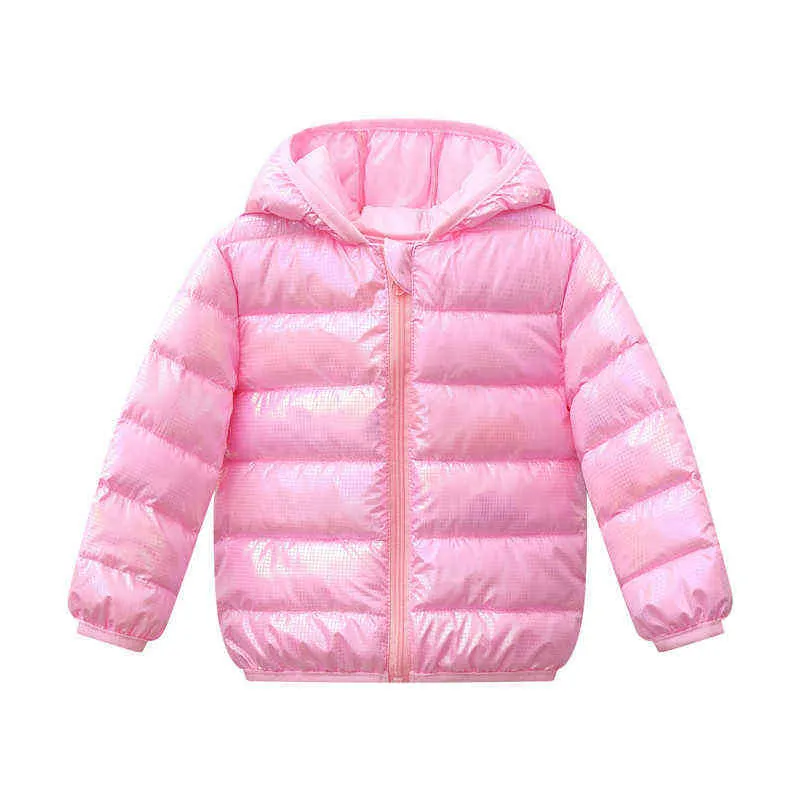 Winter Girls Down Jackets Autumn 2021 Fashion Baby Boys Snowsuit Jacket Hooded Outerwear Kids Warm Jackets Parka 1-6 years Old J220718