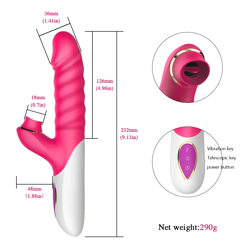 USB Dildo Язык Присоски Вибратор G-Spot Clitoris Стимулятор Женский Вогина Сосание Вибро Мастурбатор Сексуальные инструменты Для Женщин Игрушки