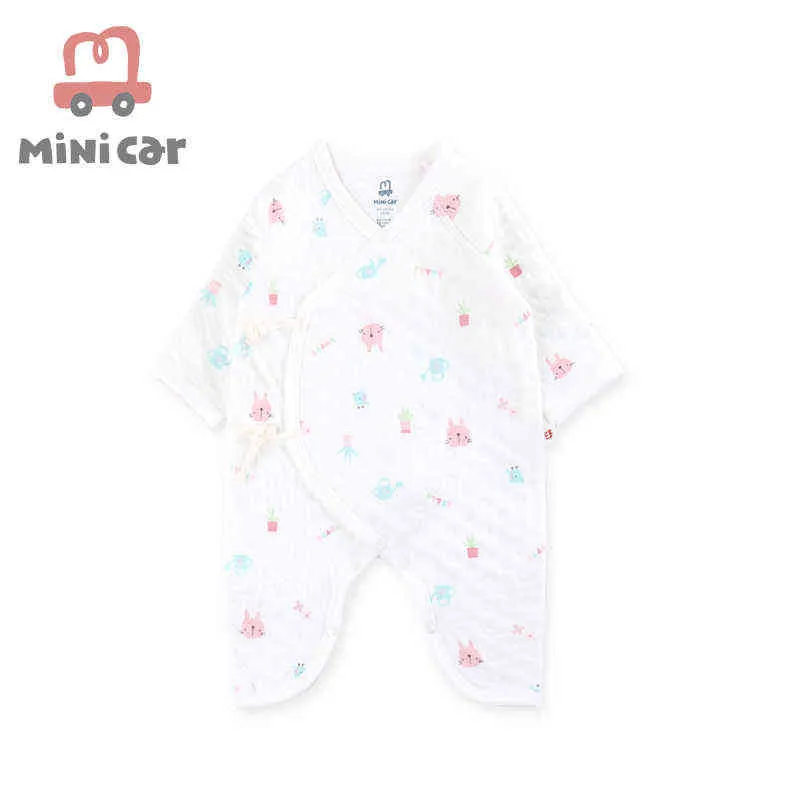 Sommar baby rompers våren nyfödda babykläder för flickor pojkar lång ärm bomull jumpsuit babykläder pojke barn kläder g2205217346609