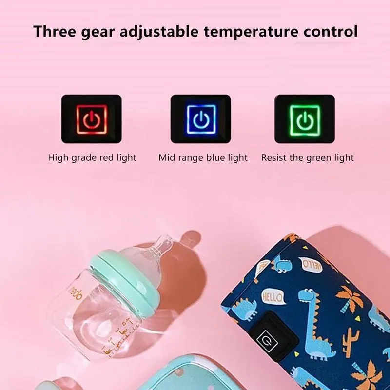 Portátil USB Baby Bottle mais quente carro viagens infantil garrafa de alimentação aquecida isolamento de capa aquecida aquecedor de alimentos 220708