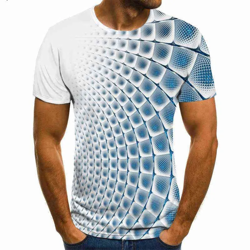 Sommer Dreidimensionale 3D vortex T-shirt Männer Frauen Mode 3D T Shirt Kurzarm Harajuku Hip Hop T-shirt Niedlich L220704
