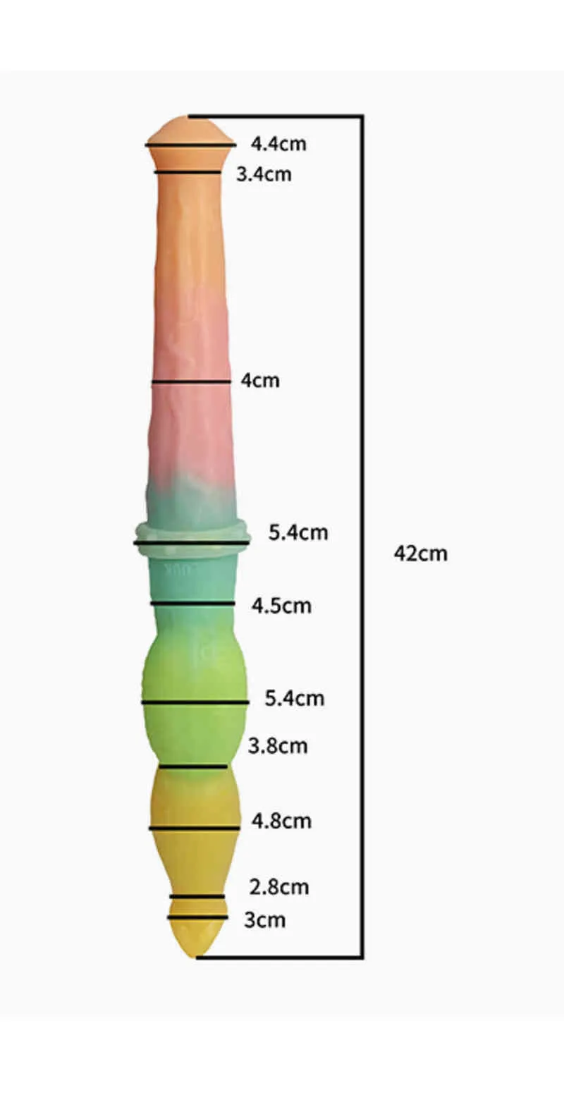 Nxy Godes Silicone Épais Long Pénis À Double Tête pour Hommes Et Femmes Couleur Douce Faux En Forme De Plug Anal Adulte Amusant Dispositif De Masturbation 0316