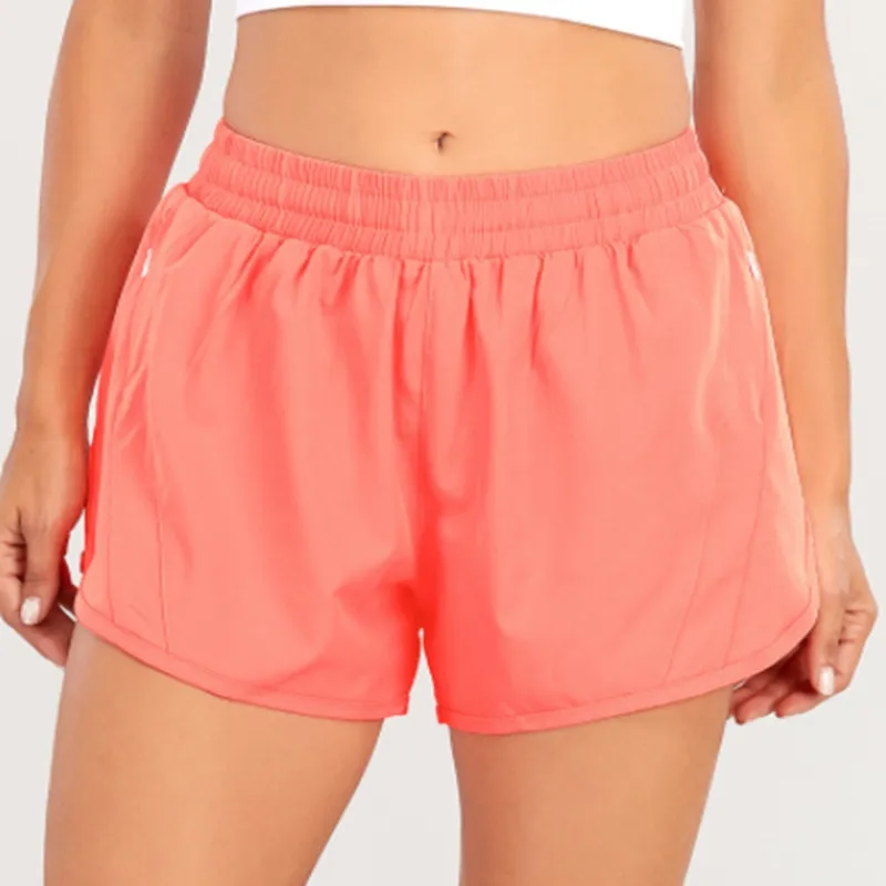 2023 Novo Lu-07 feminino de ioga feminino fitness running tênis treinamento falso treinamento casual feminino respirável calça cortada rápida