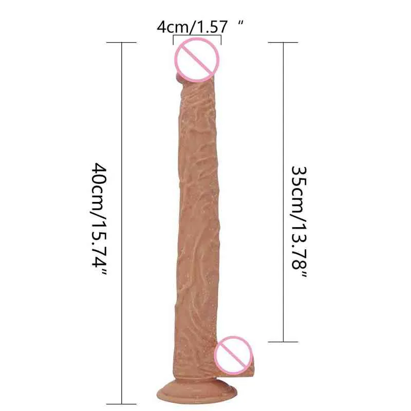 Nxy dildos multicolor super long penis slank crystal onani inverterad modell kvinnlig vaginal anal massage stick vibrerande 0316